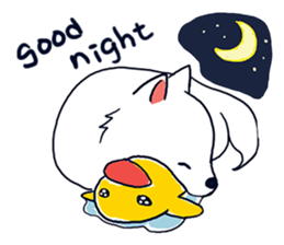 Japanese Spitz-Michael-practical sticker #13611662