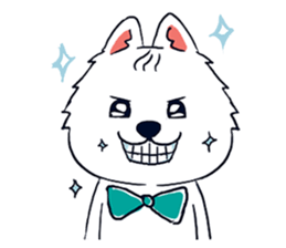 Japanese Spitz-Michael-practical sticker #13611663