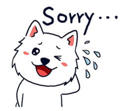 Japanese Spitz-Michael-practical sticker #13611670