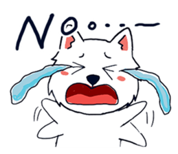 Japanese Spitz-Michael-practical sticker #13611672