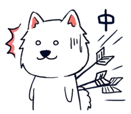 Japanese Spitz-Michael-practical sticker #13611675