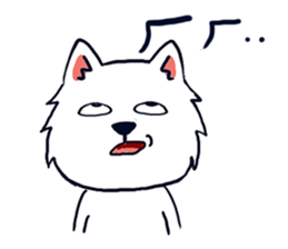 Japanese Spitz-Michael-practical sticker #13611688