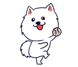 Japanese Spitz-Michael-practical sticker #13611690