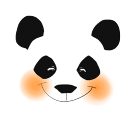 panda face sticker sticker #13612686