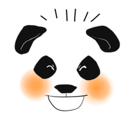 panda face sticker sticker #13612688