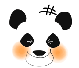 panda face sticker sticker #13612689