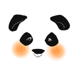 panda face sticker sticker #13612693