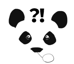 panda face sticker sticker #13612694
