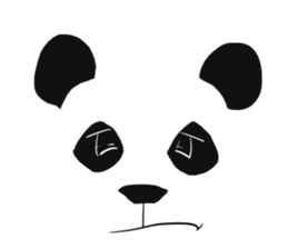 panda face sticker sticker #13612697