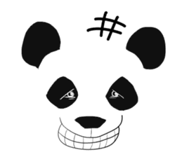 panda face sticker sticker #13612700