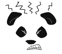 panda face sticker sticker #13612702