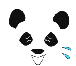 panda face sticker sticker #13612708