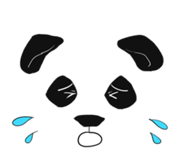panda face sticker sticker #13612710