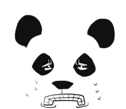 panda face sticker sticker #13612715