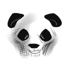 panda face sticker sticker #13612716