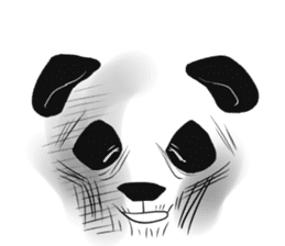 panda face sticker sticker #13612716