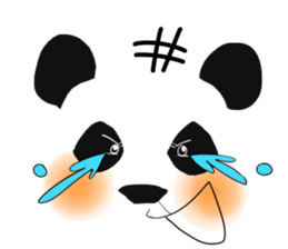 panda face sticker sticker #13612718