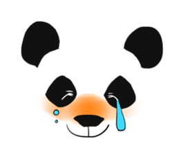 panda face sticker sticker #13612719
