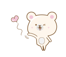 Pink Bear Sticker by keimaru sticker #13613919