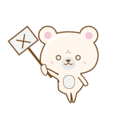 Pink Bear Sticker by keimaru sticker #13613924