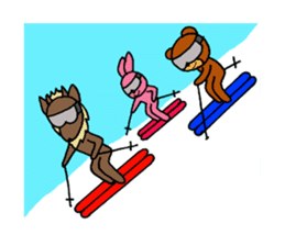 Favorite animals daily ski sticker #13613952