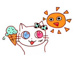 Odd Eye Cat sticker #13614846