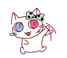 Odd Eye Cat sticker #13614852