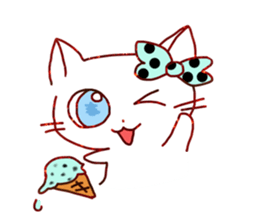 Odd Eye Cat sticker #13614872