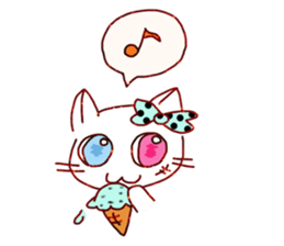 Odd Eye Cat sticker #13614874