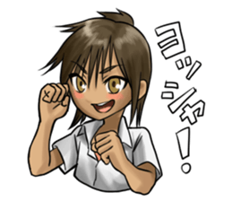 YURU Girl Stickers! sticker #13614973