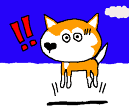 Shiba inu MOMO chan the third as well 36 sticker #13617021