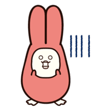 Funny rabbit "PUSAGI" sticker #13617665