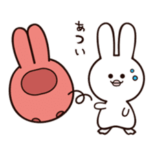 Funny rabbit "PUSAGI" sticker #13617682