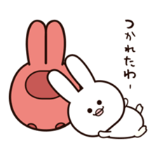 Funny rabbit "PUSAGI" sticker #13617684