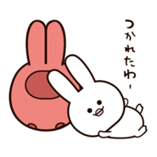 Funny rabbit "PUSAGI" sticker #13617684