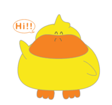 Piox - your bouncy duck bestie sticker #13617942