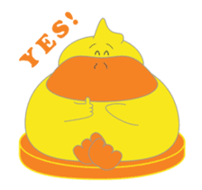 Piox - your bouncy duck bestie sticker #13617943