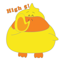 Piox - your bouncy duck bestie sticker #13617945