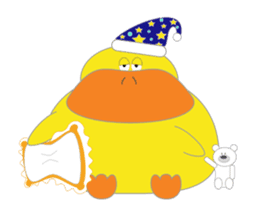 Piox - your bouncy duck bestie sticker #13617952