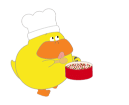 Piox - your bouncy duck bestie sticker #13617960