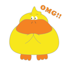 Piox - your bouncy duck bestie sticker #13617964
