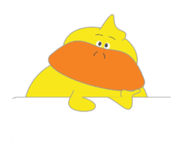 Piox - your bouncy duck bestie sticker #13617965