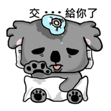 Koala hug sticker #13618079