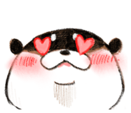 Playful otter sticker #13618158