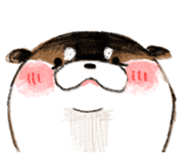 Playful otter sticker #13618159