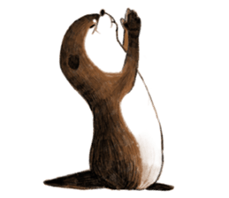 Playful otter sticker #13618164