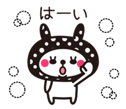 Cute rabbit Hood 5 sticker #13618551