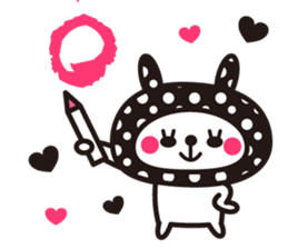 Cute rabbit Hood 5 sticker #13618552