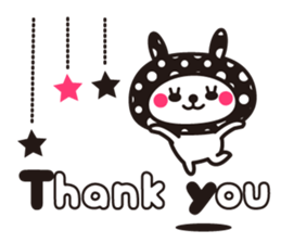 Cute rabbit Hood 5 sticker #13618557