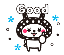 Cute rabbit Hood 5 sticker #13618561